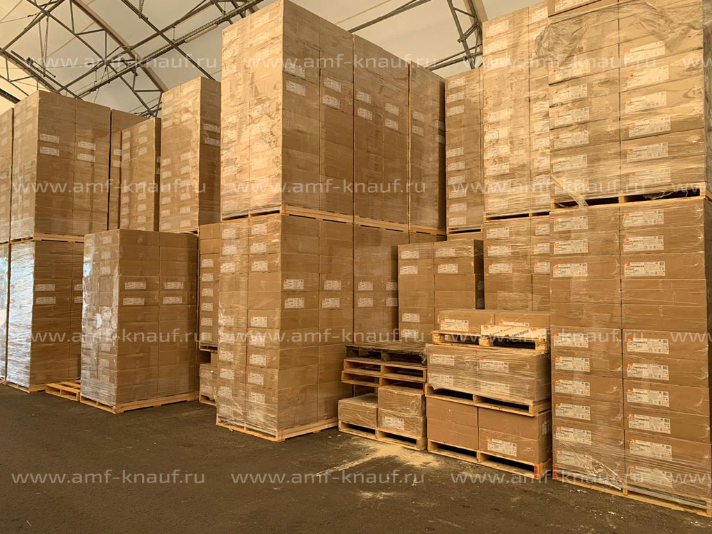 Склад подвесных потолков AMF Knauf в Санкт-Петербурге